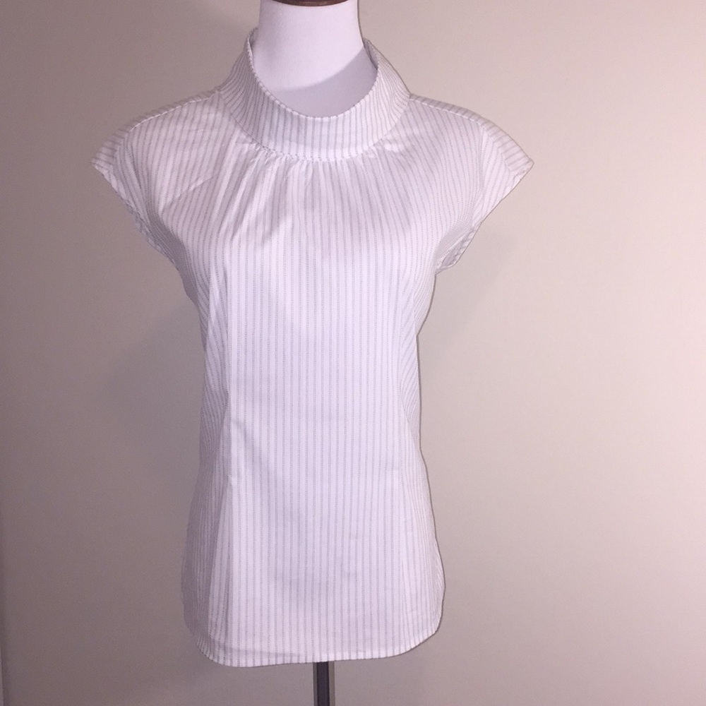 Alfani Rolled Collar Blouse - Picture 1 of 8